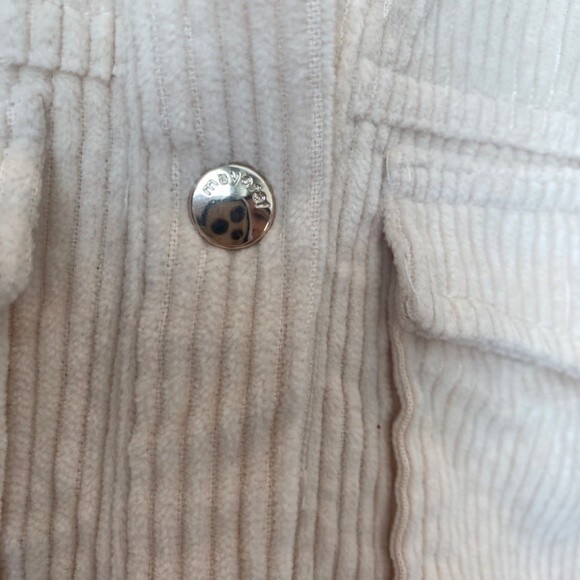 Girls Mayoral Corduroy Cream Overshirt Shacket 100% Cotton - Size 8 - EUC - Picture 3 of 6